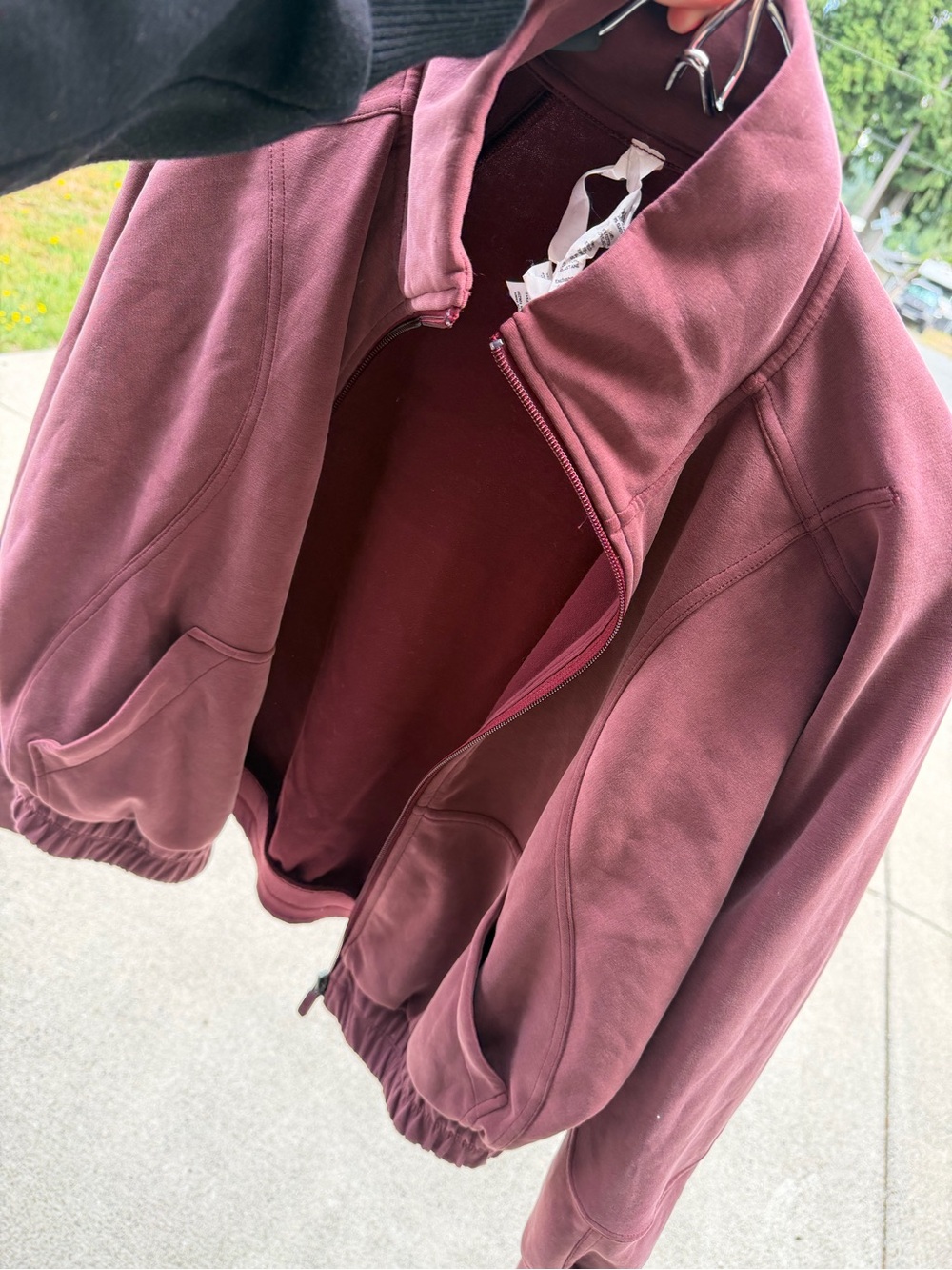 lululemon athletica softstreme Womens Zip-Up Jacket in Deep Burgundy